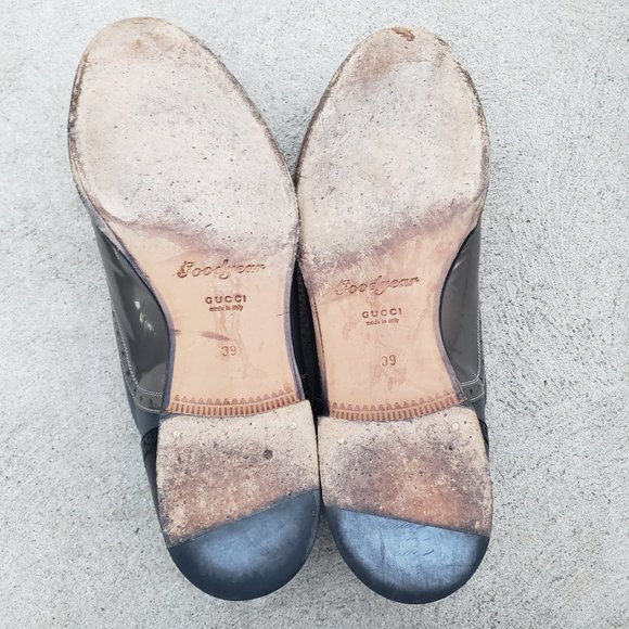 Gucci Oxfords Multi Color Leather Brogue Goodyear Lace Up 39 - Picture 6 of 9